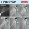 6-Setting Hand Shower with Cleaning Spray