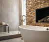 Contemporary Floor Mount Tub Filler Trim