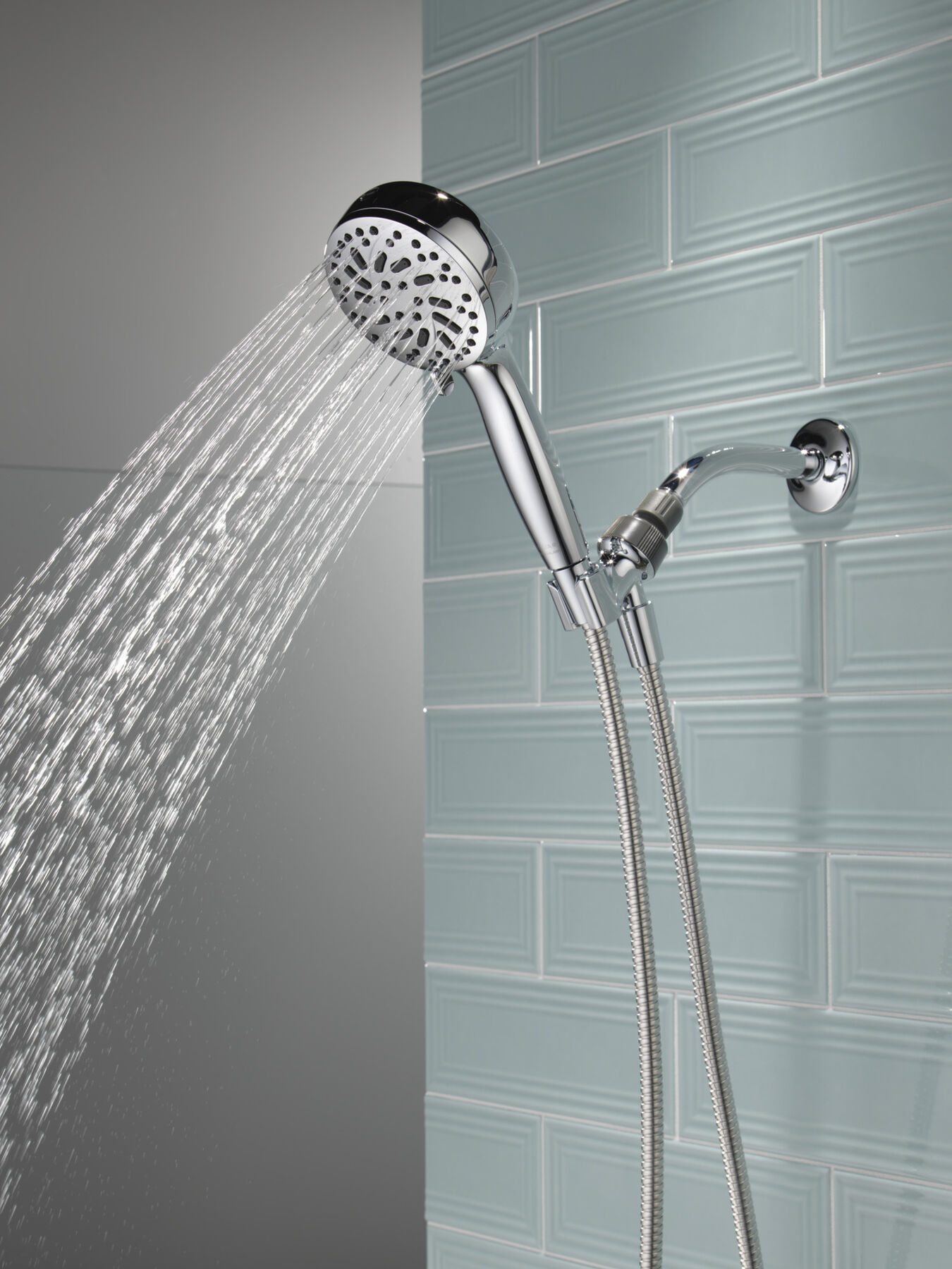 6-Setting Hand Shower with Cleaning Spray