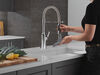 Single Handle Pull-Down Kitchen Faucet With Spring Spout