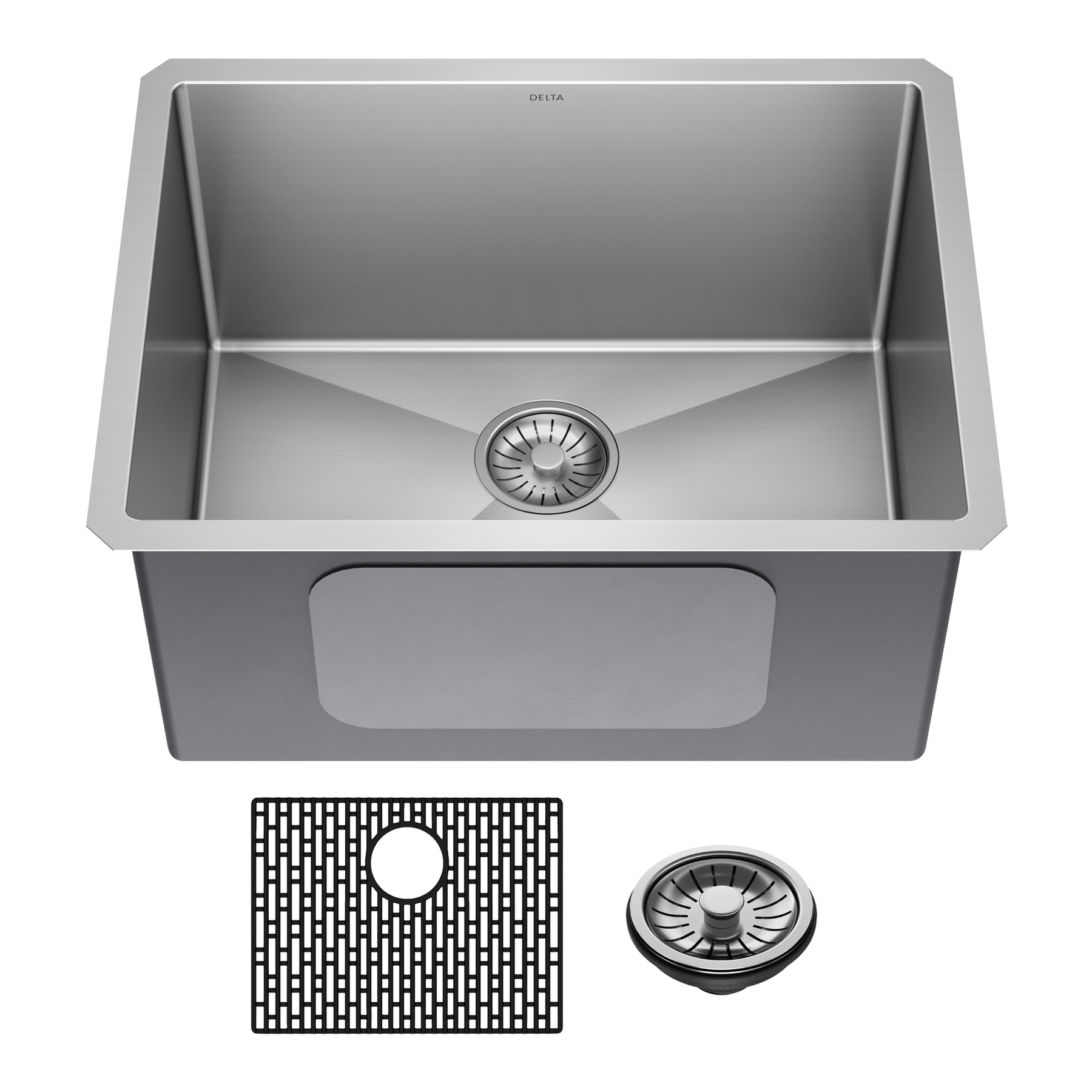 24&rdquo; Undermount Stainless Steel Single Bowl Laundry Utility Kitchen Sink with Accessories