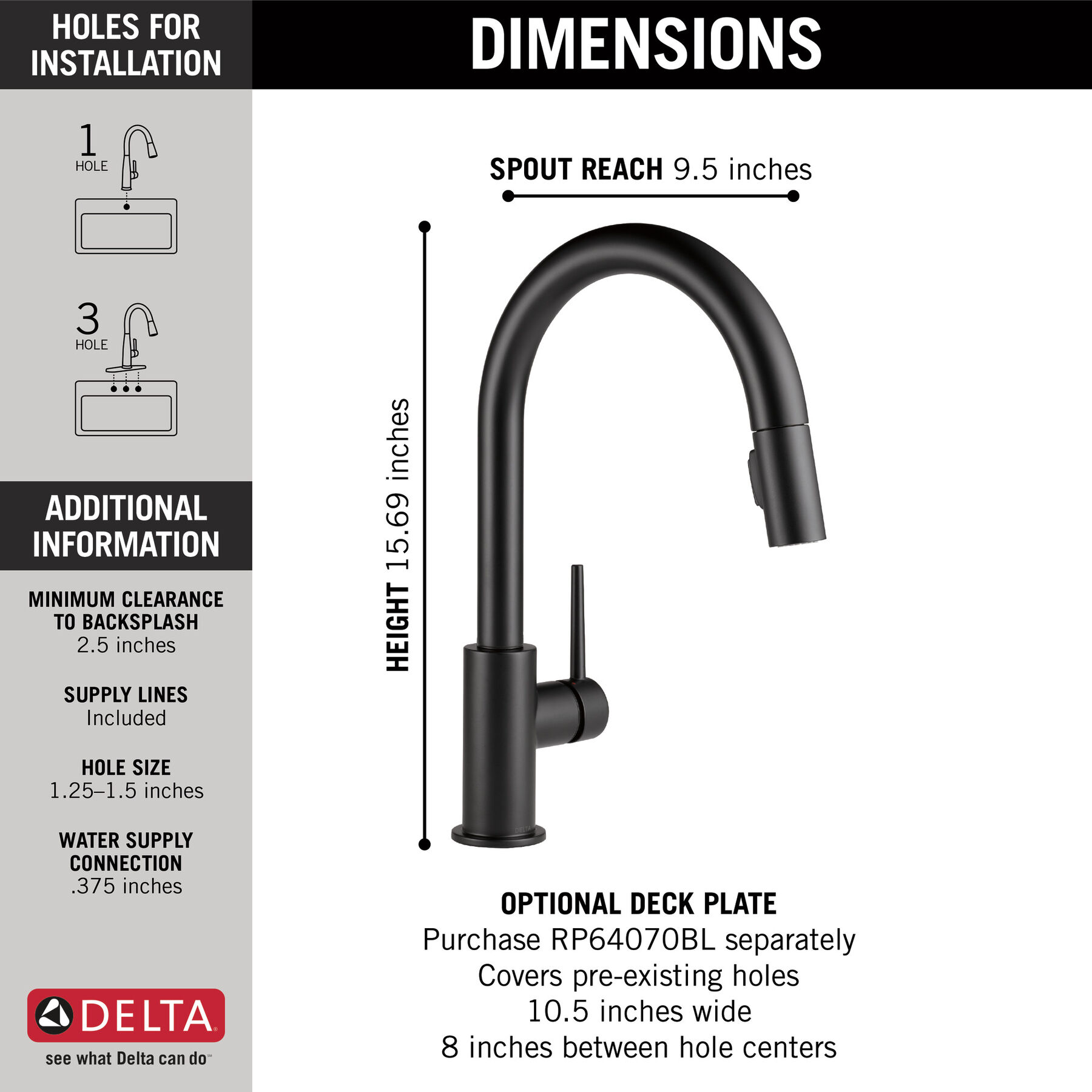 Single Handle Pull-Down Kitchen Faucet
