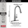 VoiceIQ&reg; Single Handle Pull-Down Faucet with Touch<sub>2</sub>O&reg; Technology