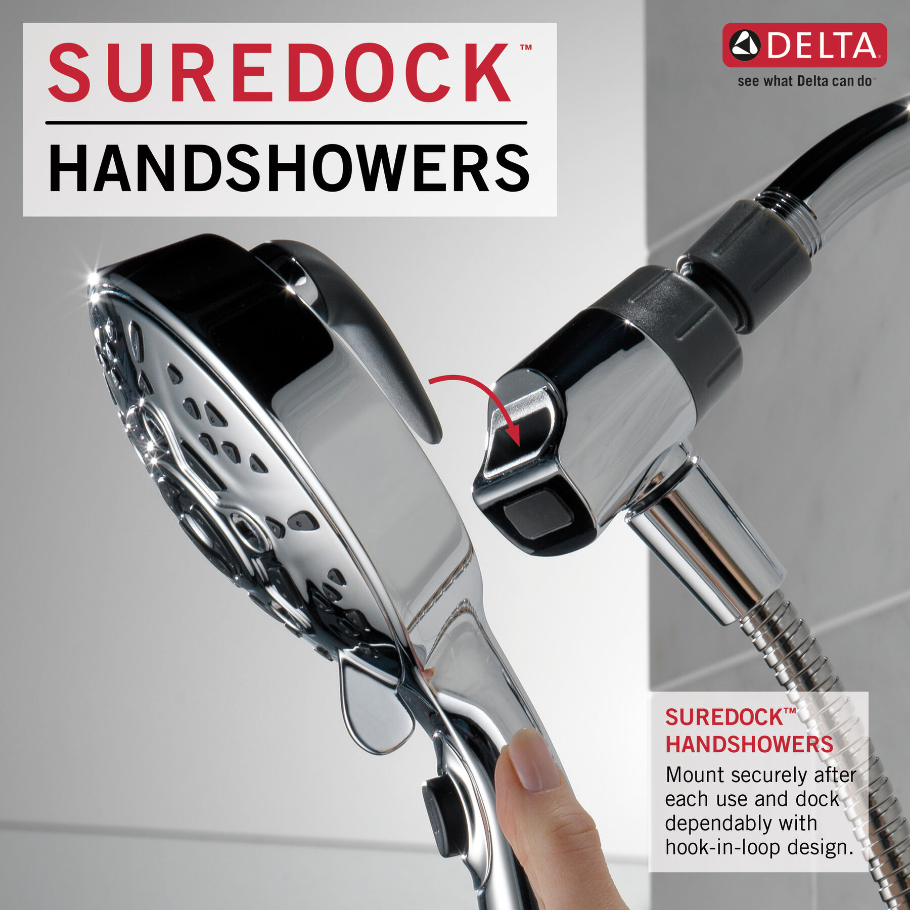 7-Setting Hand Shower with SureDock