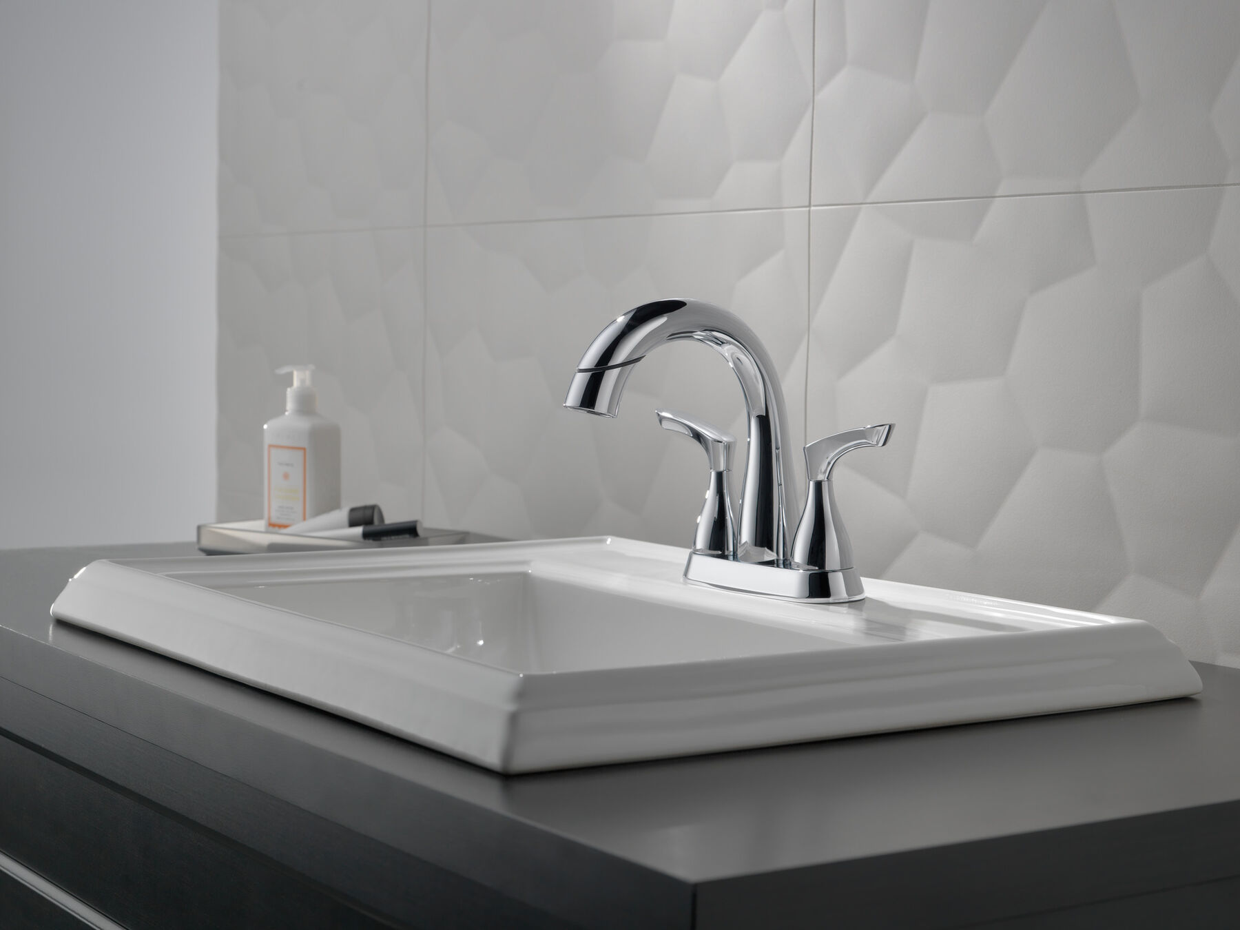 Two Handle Centerset Bathroom Faucet