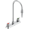 Two Handle 8" Deck Mount Laboratory Mixing Faucet