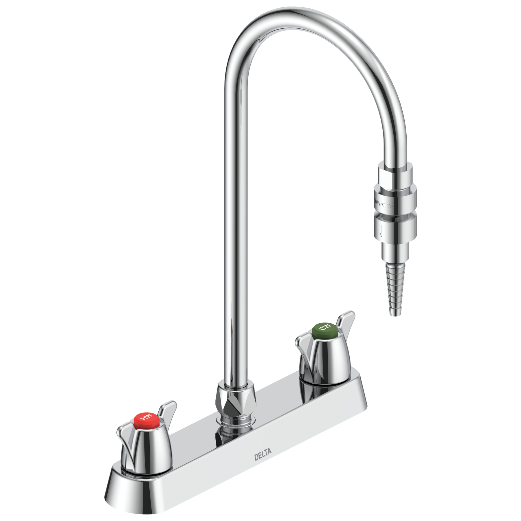 Two Handle 8" Deck Mount Laboratory Mixing Faucet