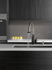 Single Handle Pull-Down Kitchen Faucet with Soap Dispenser