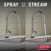 Single Handle Pull-Down Kitchen Faucet with Voice and Touch2O Technology