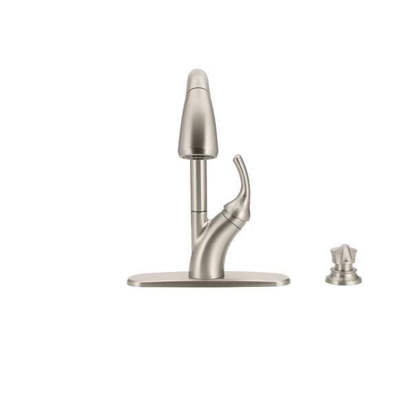 Single Handle Pull-Out Kitchen Faucet with Soap Dispenser and ShieldSpray&reg; Technology