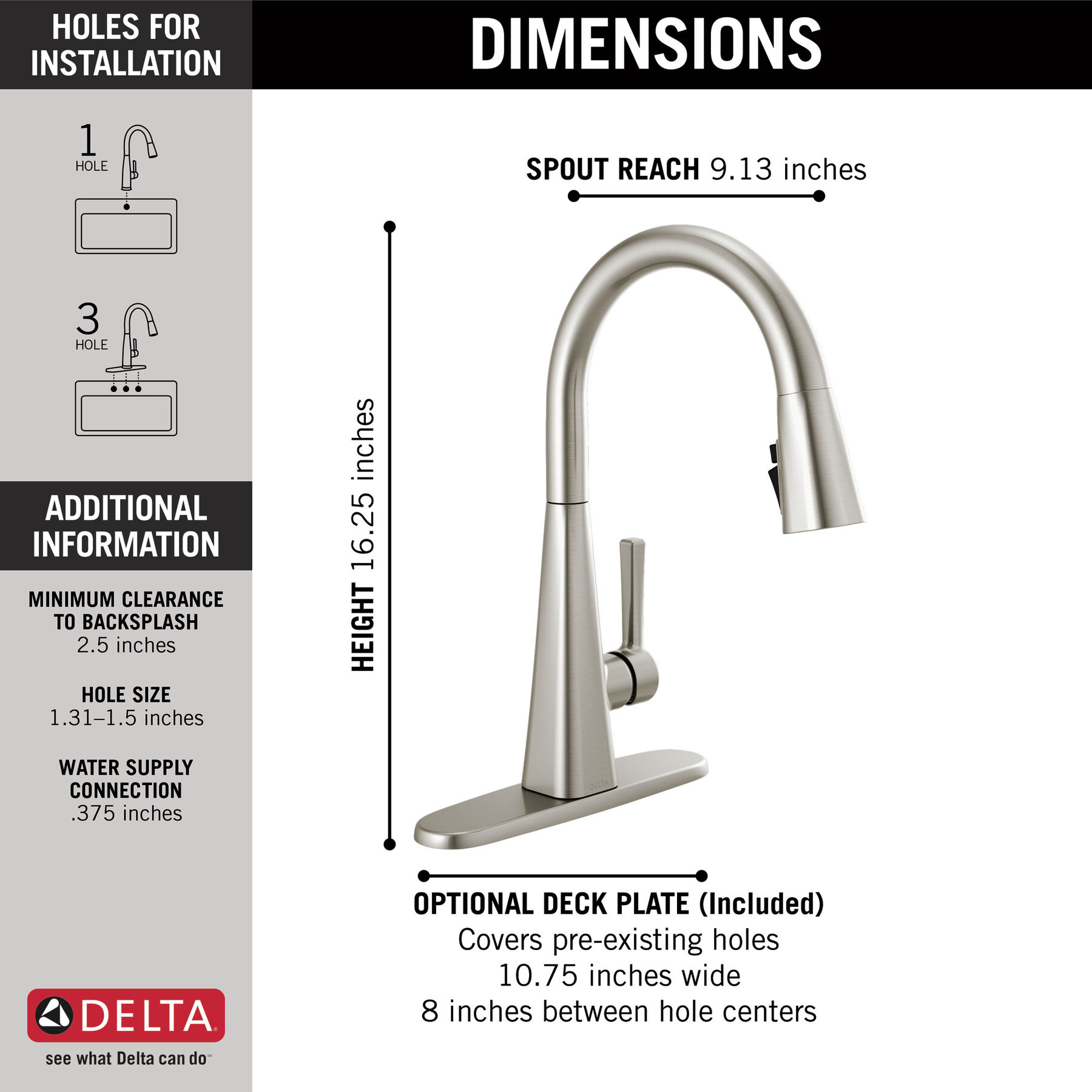 Single-Handle Pull-Down Kitchen Faucet