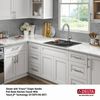 25&rdquo; Drop-In Top Mount&nbsp;16 Gauge Workstation Kitchen Sink Single Bowl&nbsp;with WorkFlow&trade; Ledge and Accessories