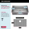 32&rdquo; Undermount Stainless Steel Single Bowl Kitchen Sink&nbsp;with Accessories