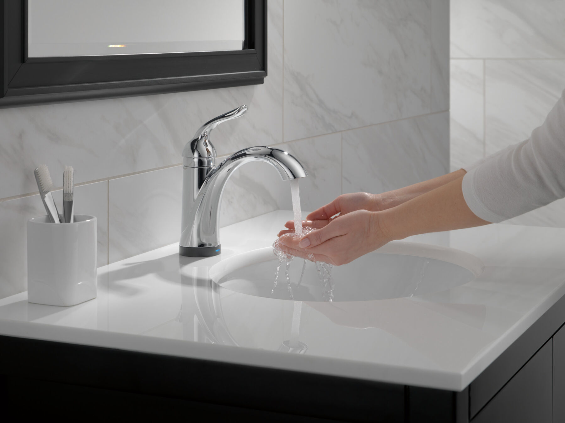Single Handle Bathroom Faucet with Touch2O.xt&reg; Technology