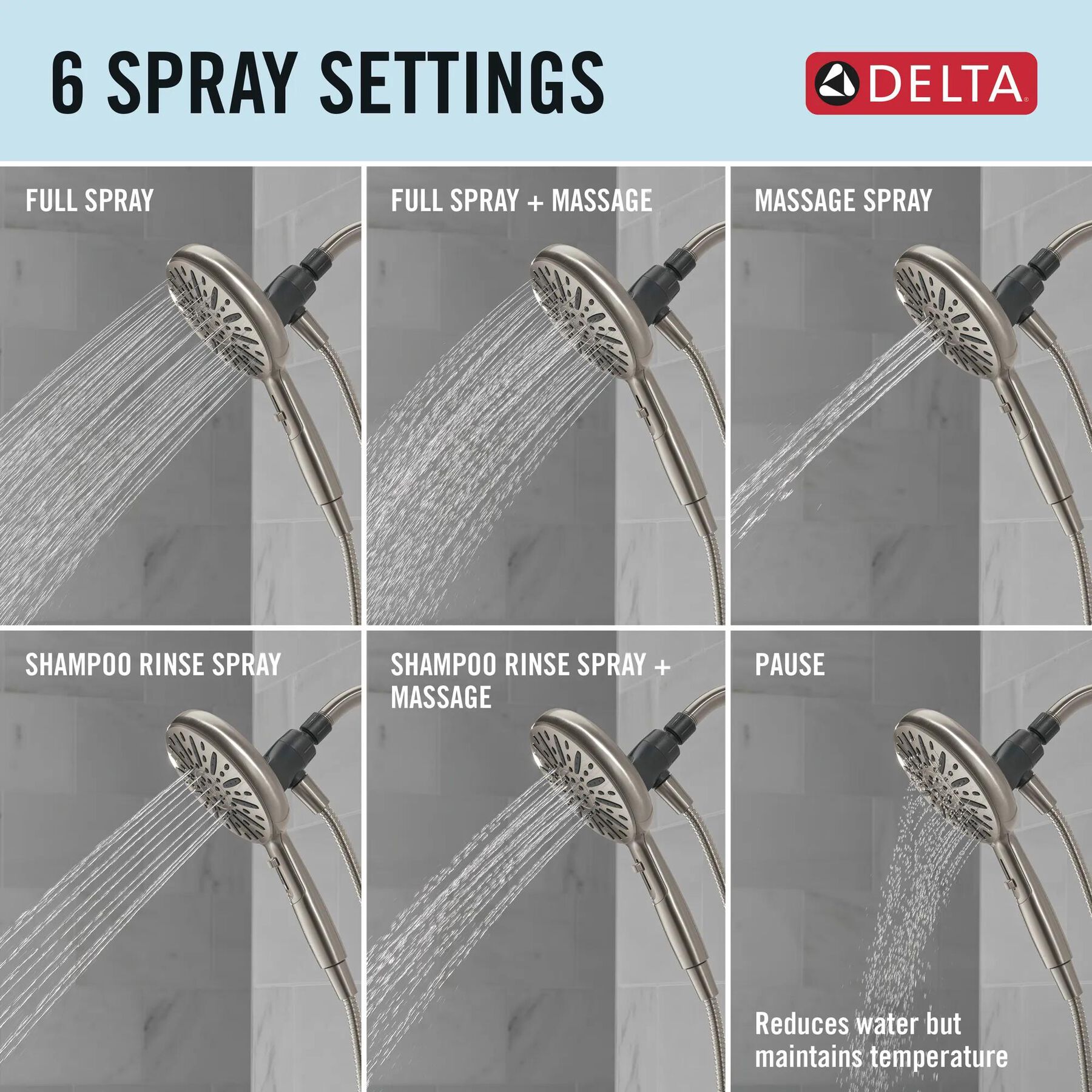 Columbia Combo Pack - Columbia Hand Shower/new Bell Shower Head
