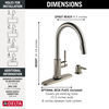 Single Handle Pull-Down Kitchen Faucet with Touch2O&reg; Technology and Soap Dispenser