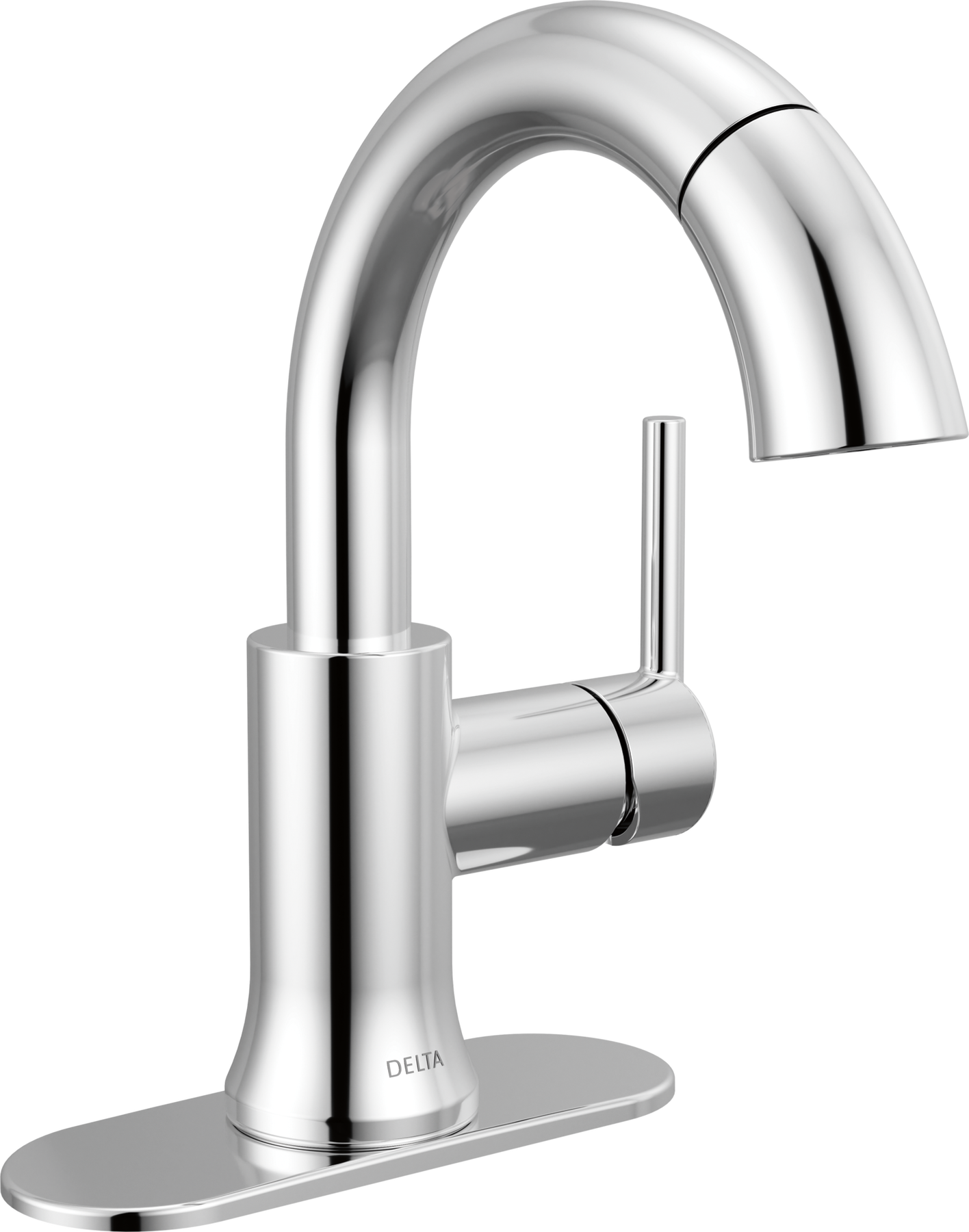 Single Handle Pull-Down Bathroom Faucet