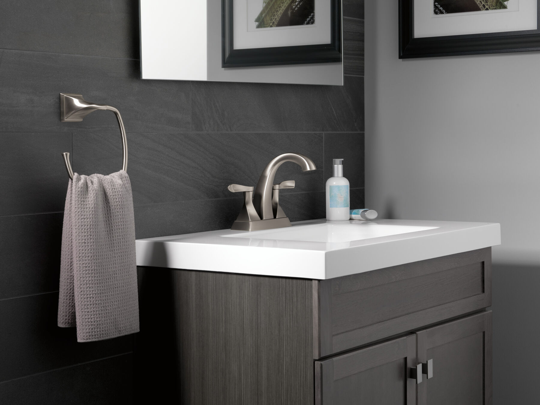 Two Handle Centerset Bathroom Faucet