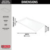 60&rdquo;x32&rdquo; Left Drain Corner Shower Base