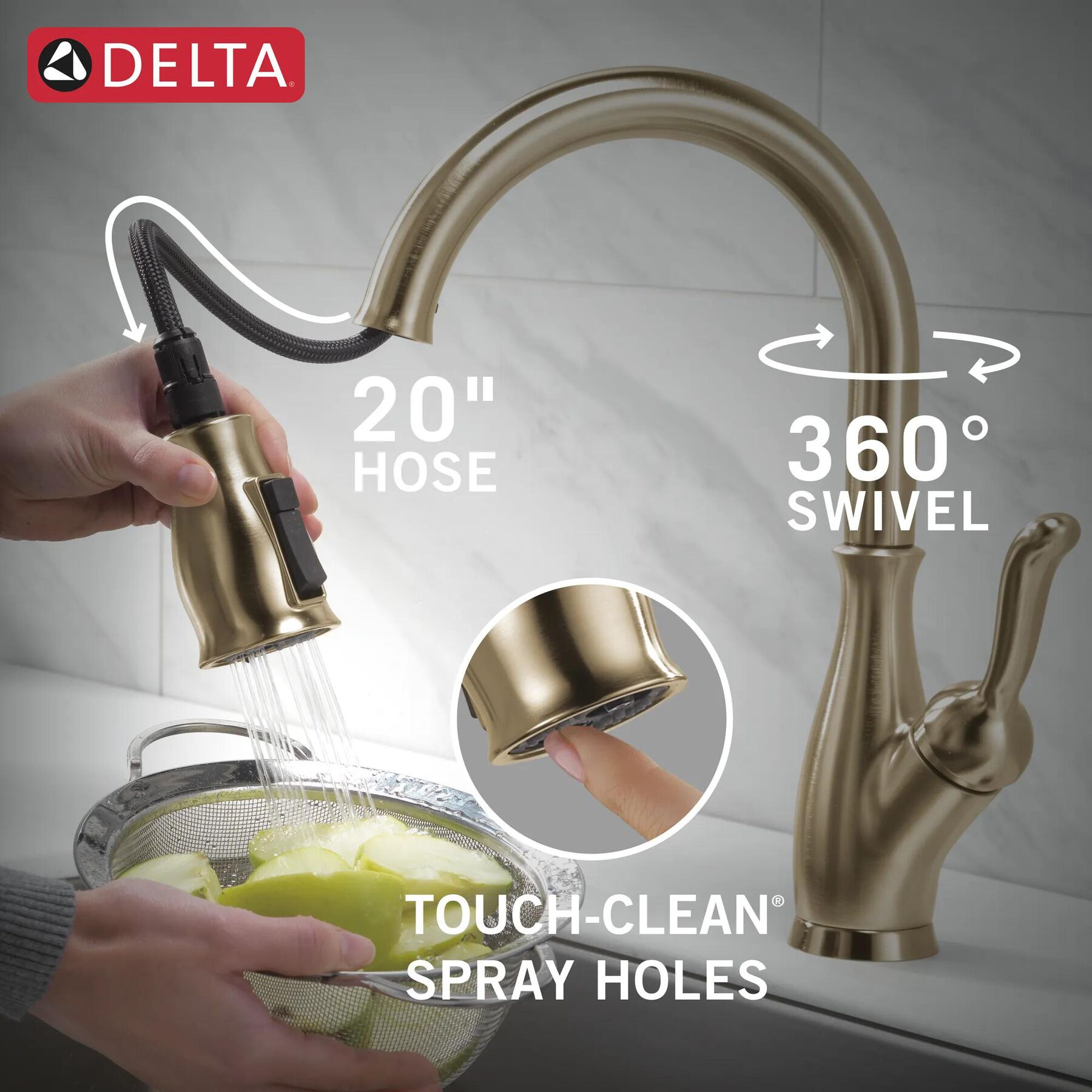 Single Handle Pull-Down Kitchen Faucet with ShieldSpray&reg; Technology
