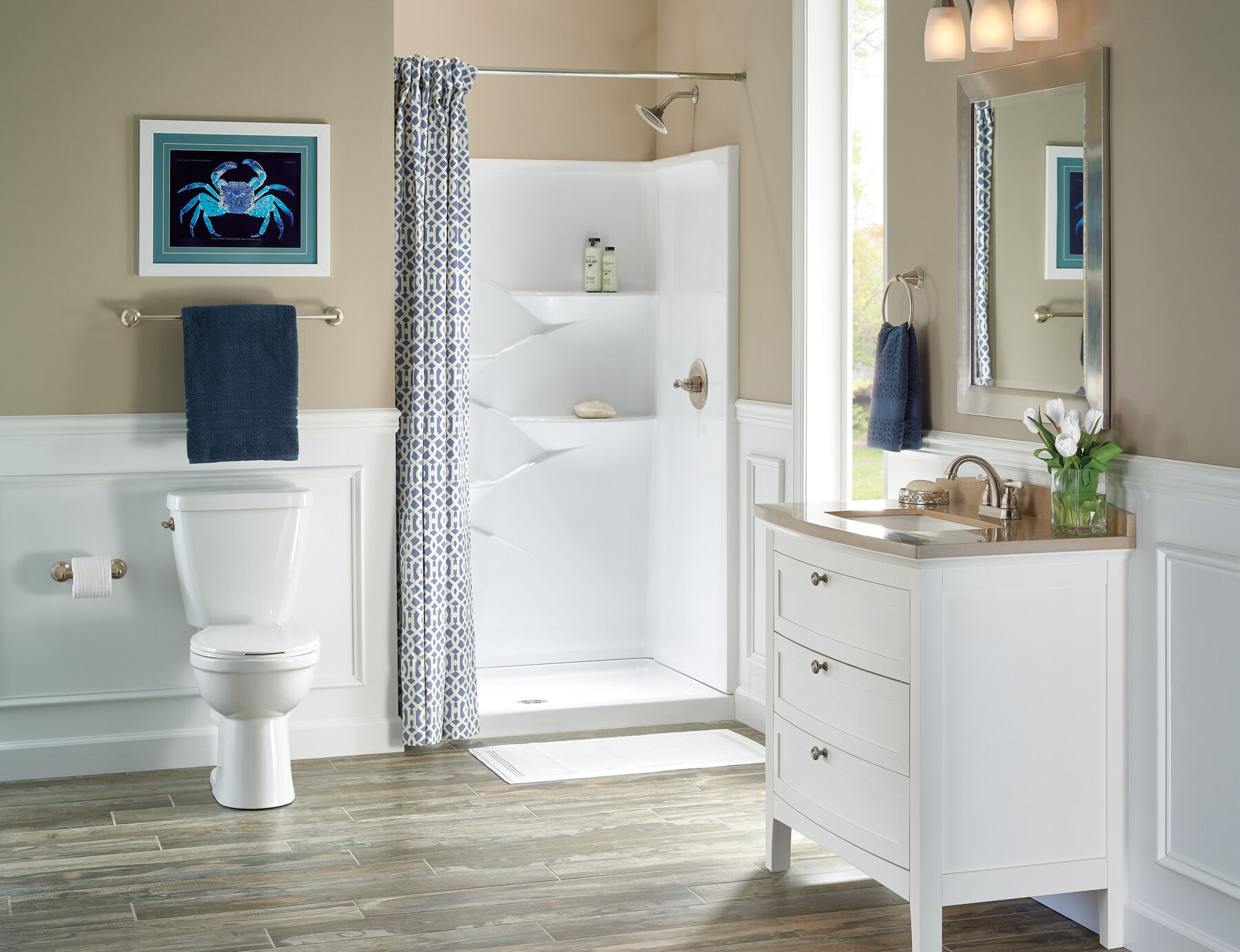 Two Handle Centerset Bathroom Faucet