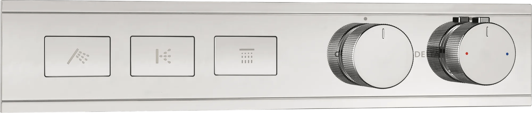 Modern High Flow Push Button Thermostatic Trim - 3 Outlet