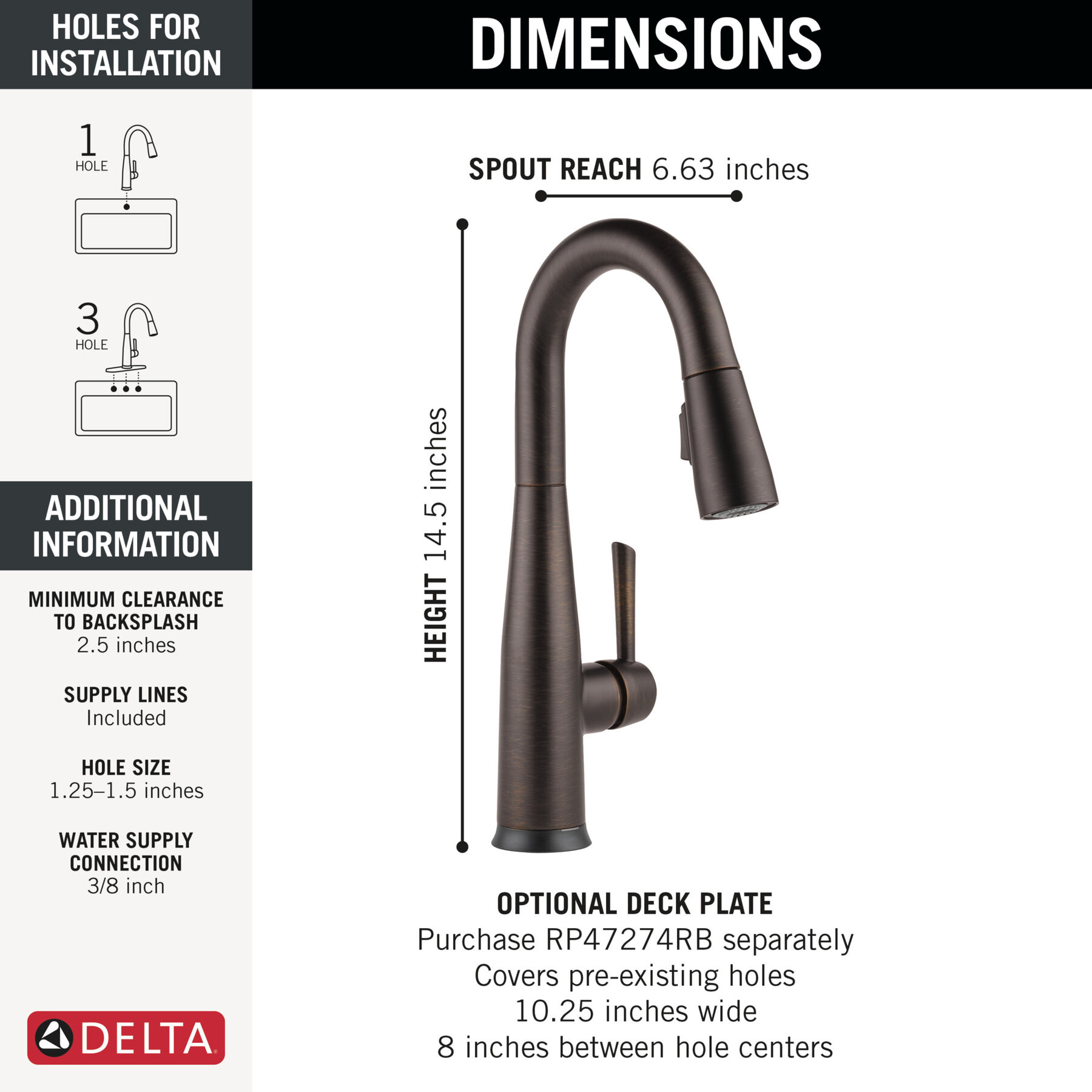 Touch2O&reg; Bar / Prep Faucet with Touchless Technology