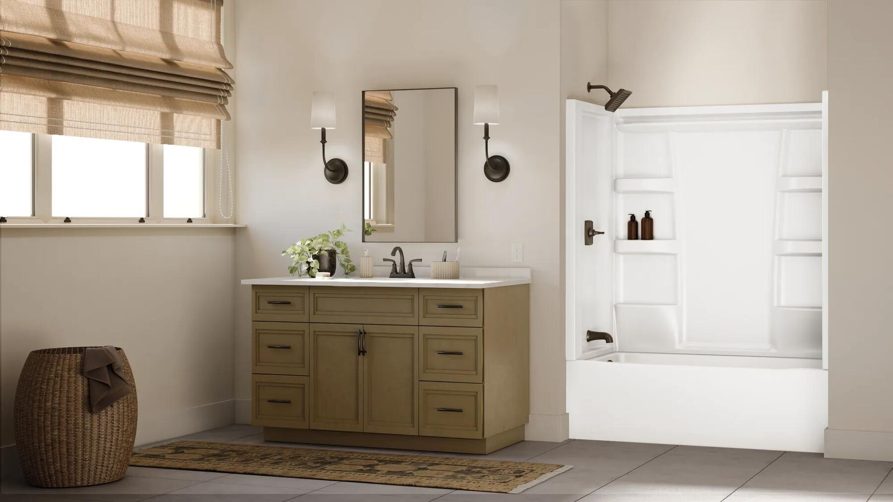 Procrylic 60 in. x 32 in. Bathtub Surround
