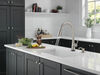 Single Handle Pull-Down Kitchen Faucet with Soap Dispenser and Touch<sub>2</sub>O&reg;  Technology