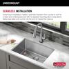 23&rdquo; Undermount Stainless Steel Single Bowl Kitchen Sink&nbsp;with Accessories