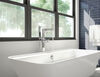 Single Handle Floor Mount Tub Filler Trim with Hand Shower (Recertified)