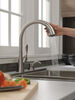 Single Handle Pull-Down Kitchen Faucet with Soap Dispenser