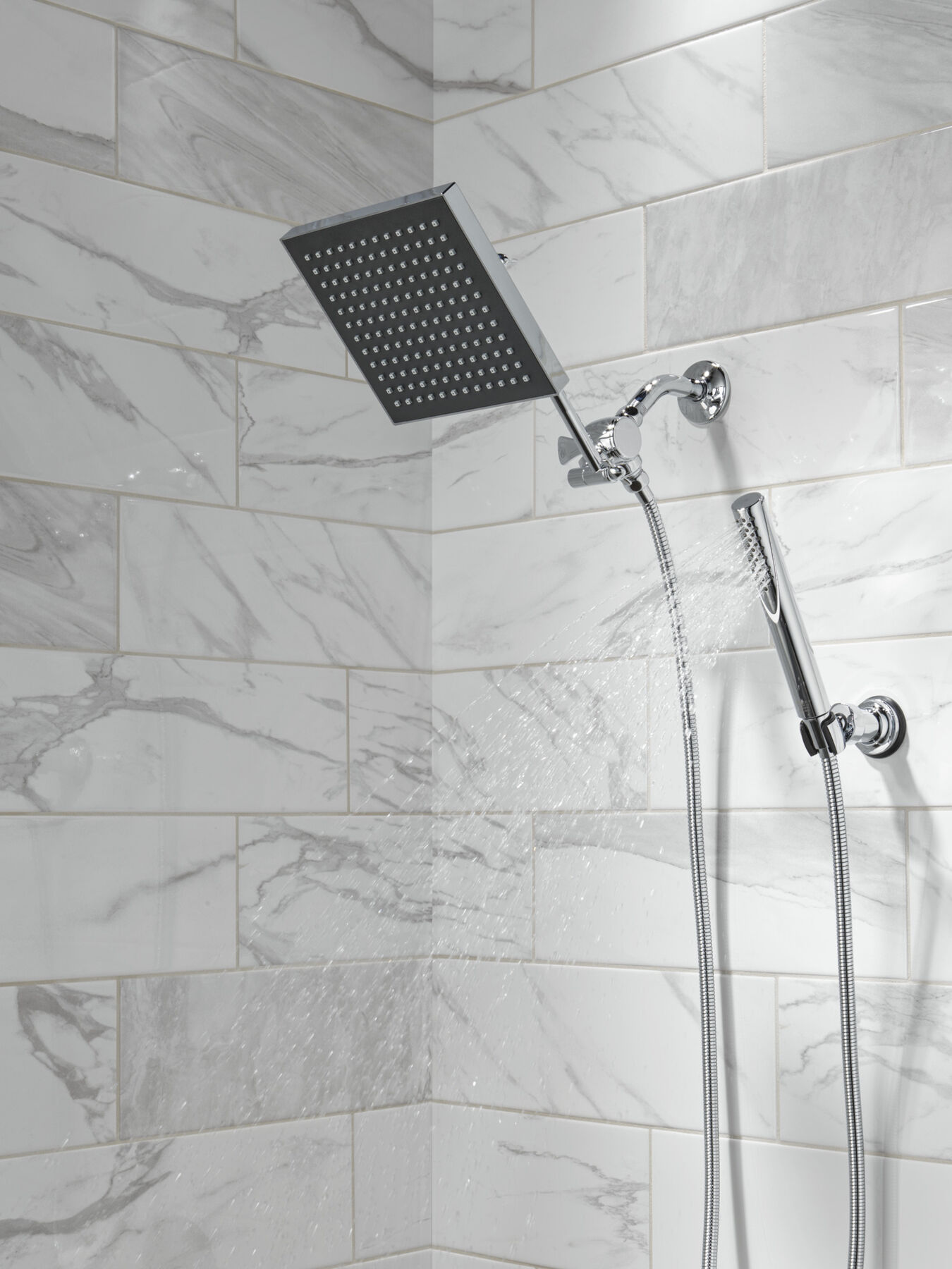 Premium Single-Setting Adjustable Wall Mount Hand Shower