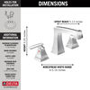 2H WS Lavatory Faucet with EZ Anchor&reg;