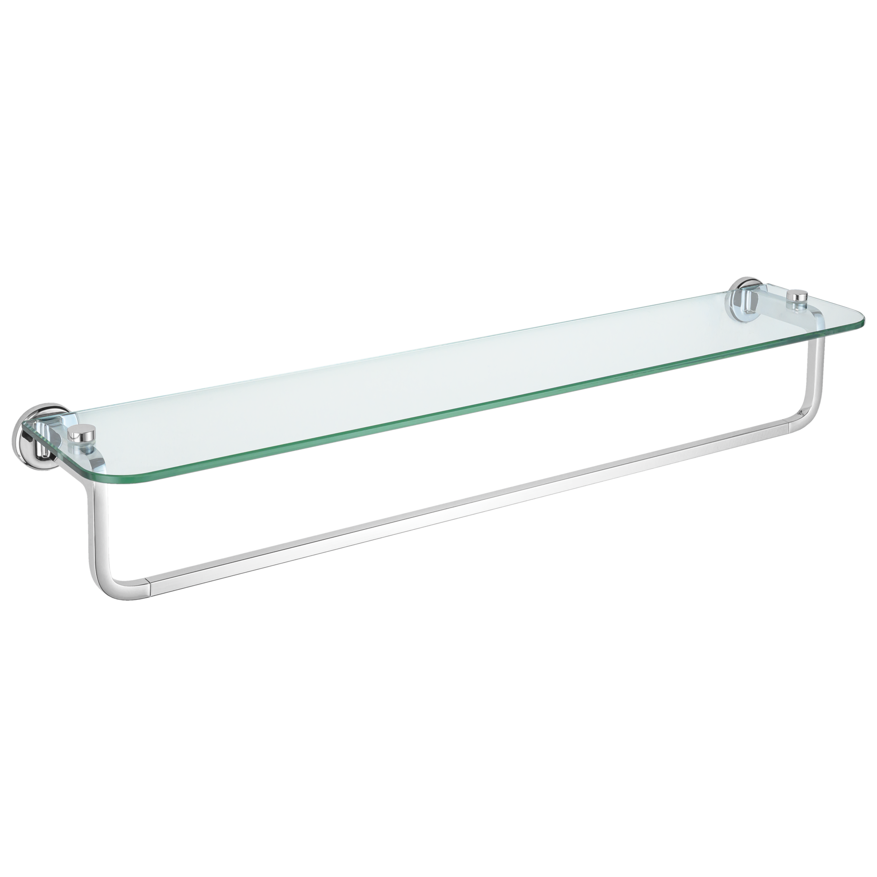 24" Towel Bar with Glass Shelf