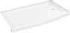 60 x 32" Curved Alcove Shower Base with Right Drain