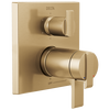 Angular Modern TempAssure&reg; 17T Series Valve Trim with 6-Setting Integrated Diverter (Recertified)
