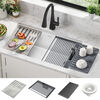 32&rdquo; Granite Composite Workstation Kitchen Sink Undermount Single Bowl with WorkFlow&trade; Ledge and Accessories