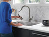 Single Handle Pull-Down Kitchen Faucet with Soap Dispenser and ShieldSpray&reg; Technology
