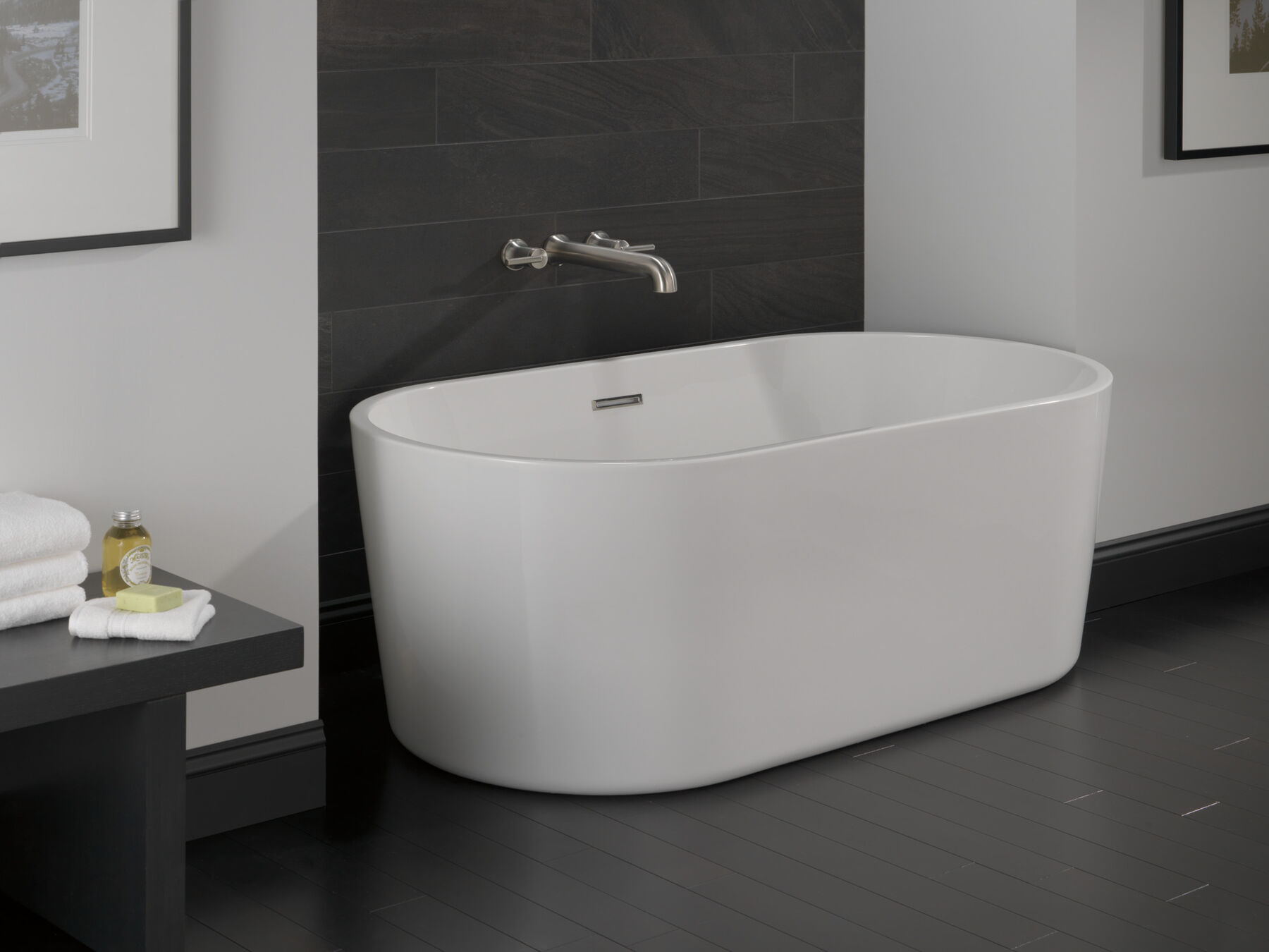 Bathtub with Tub Filler and Rough Bundle