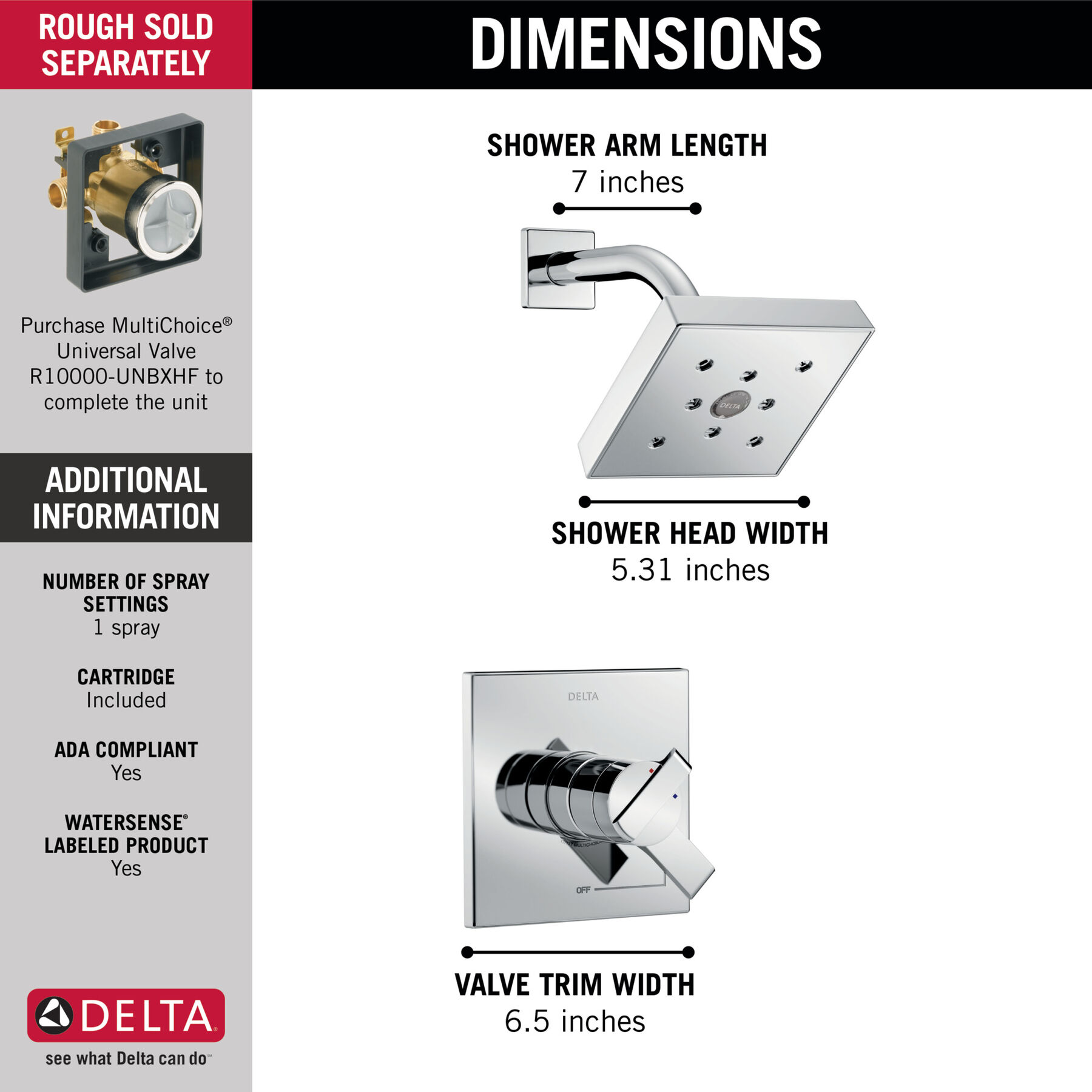 Monitor&reg; 17 Series H2Okinetic&reg; Shower Trim