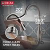 Single Handle Pull-Down Kitchen Faucet with Soap Dispenser and ShieldSpray