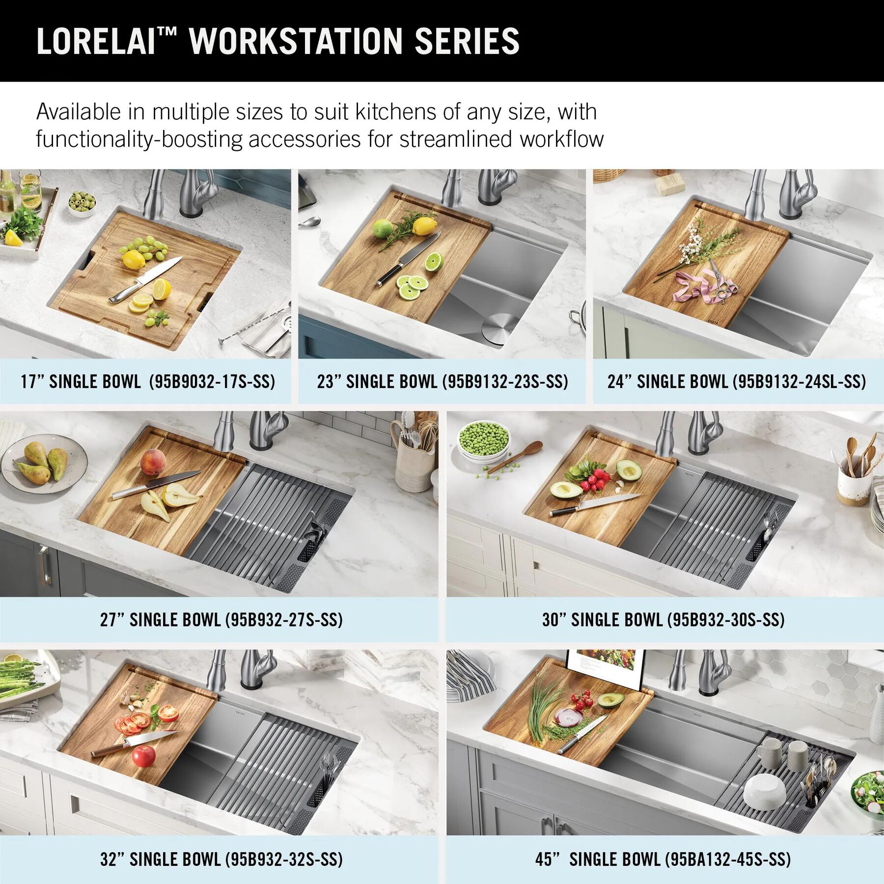 17&rdquo; Workstation Undermount Single Bowl 16 Gauge Stainless Steel&nbsp;Bar Prep Kitchen Sink with&nbsp;WorkFlow&trade; Ledge and Accessories
