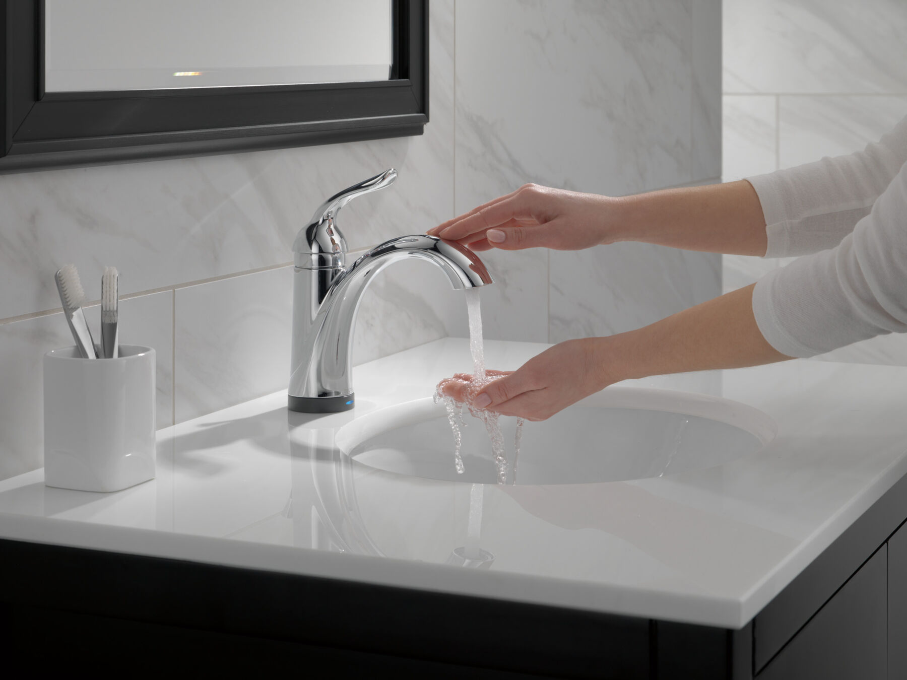 Single Handle Bathroom Faucet with Touch2O.xt&reg; Technology