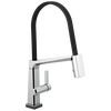Single Handle Exposed Hose Kitchen Faucet with Touch2O Technology