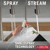 Single Handle Pull-Down Kitchen Faucet with Soap Dispenser and ShieldSpray Technology