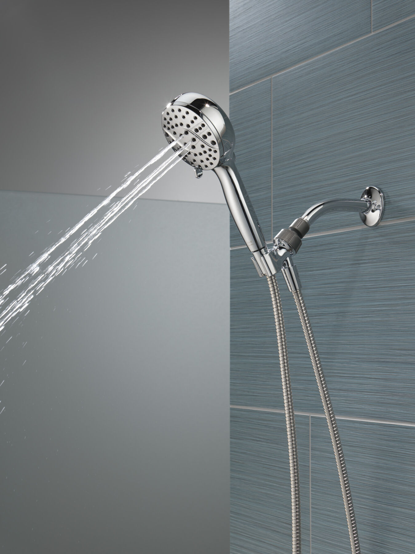 6-Setting Hand Shower with Cleaning Spray