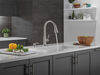 Single Handle Pull-Down Kitchen Faucet with Soap Dispenser and ShieldSpray&reg; Technology