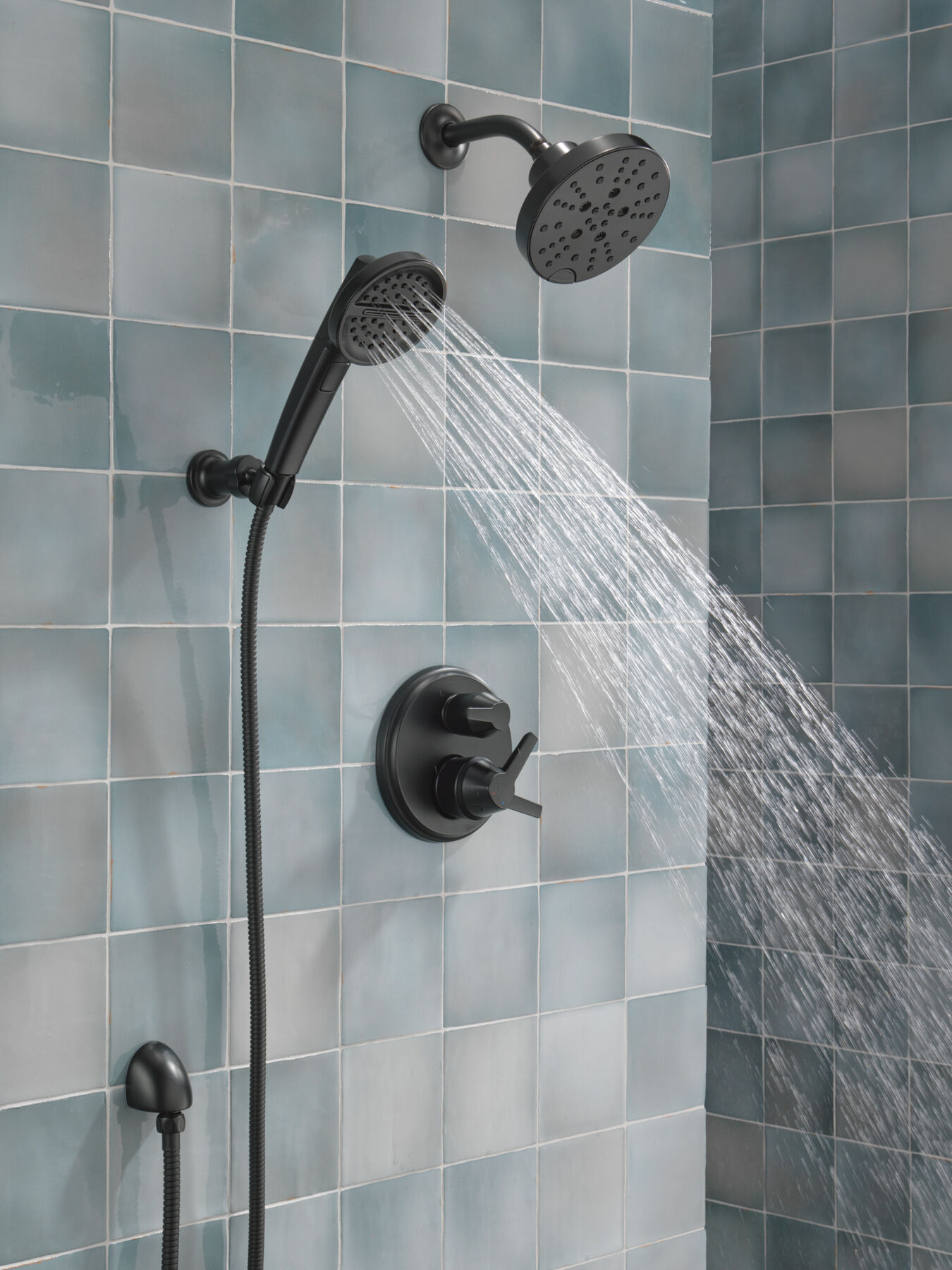 H2Okinetic&reg; 5-Setting Contemporary Raincan Shower Head