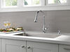Single Handle Pull-Down Kitchen Faucet with Soap Dispenser and ShieldSpray